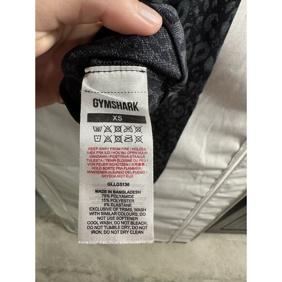 Gymshark Adapt Animal Seamless Leggings Butt Scrunch Black Extra Small Gym - Picture 5 of 7